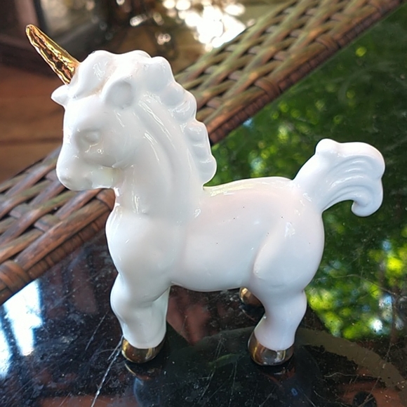 Small Ceramic Unicorn Figurine